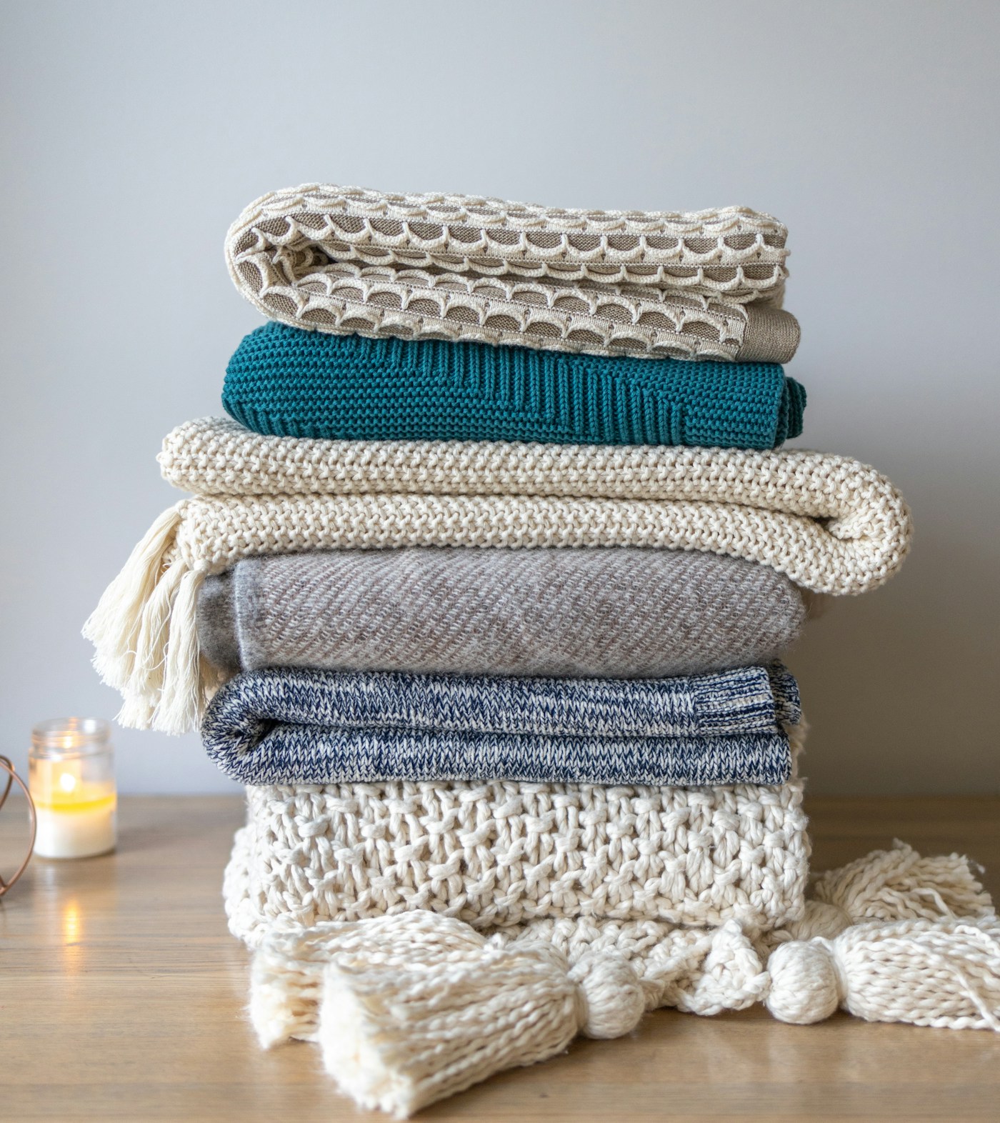 Soft Grid Throw